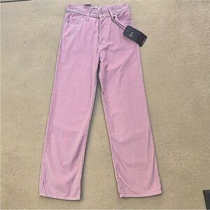 Levi's Pink Corduroy Straight Leg Pants NWT
